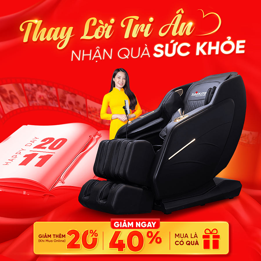 20/11 - Sankito Ưu Đãi Đến 60%: Thay Lời Tri Ân - Nhận Quà Sức Khỏe