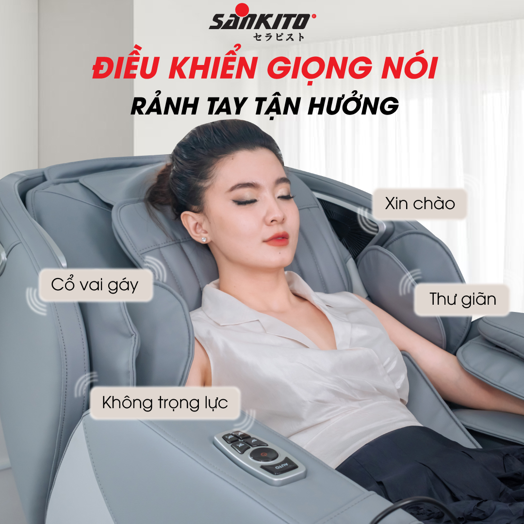 Ghế massage tại Đắk Lắk điều khiển bằng giọng nói là gì?