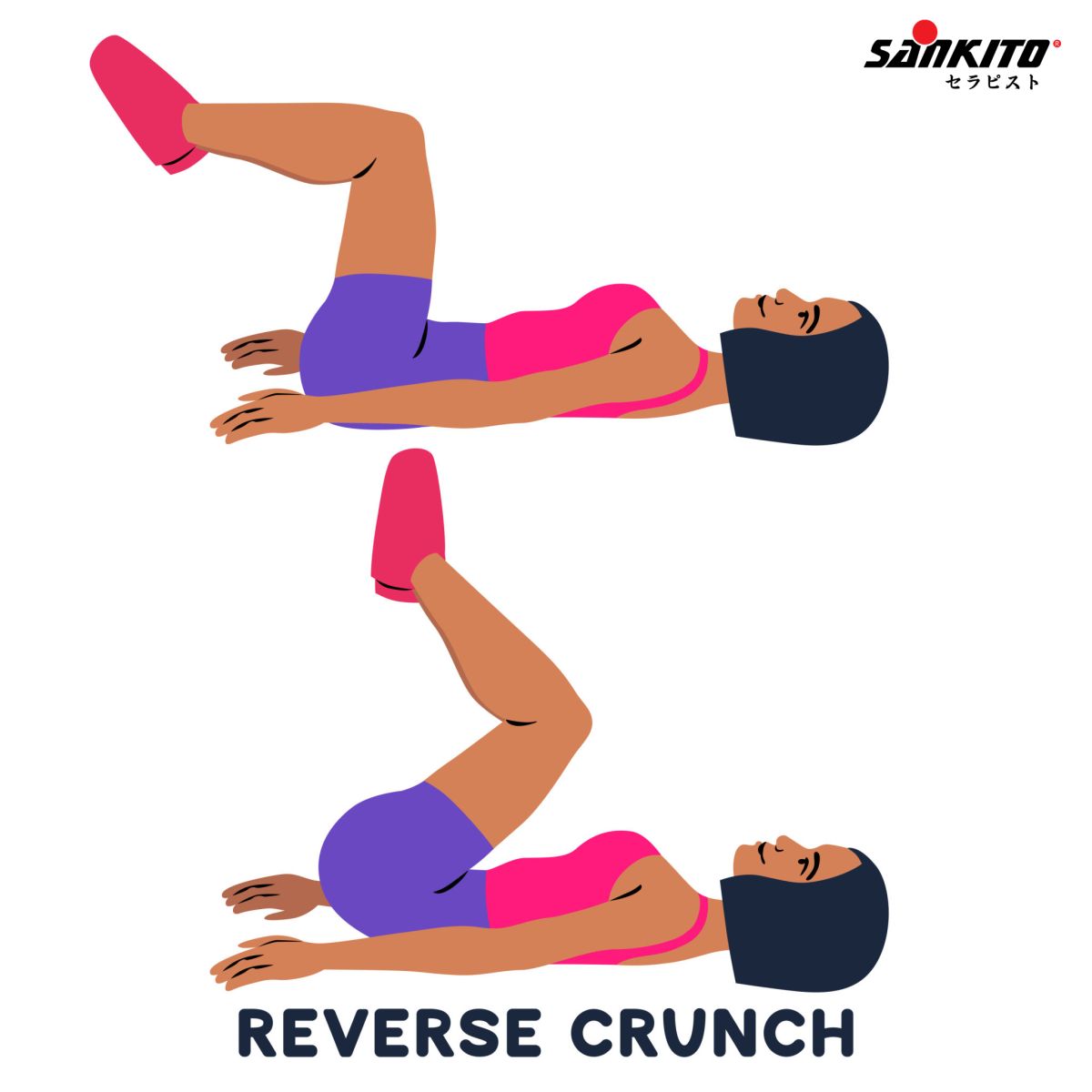 Reverse Crunches – Gập bụng ngược