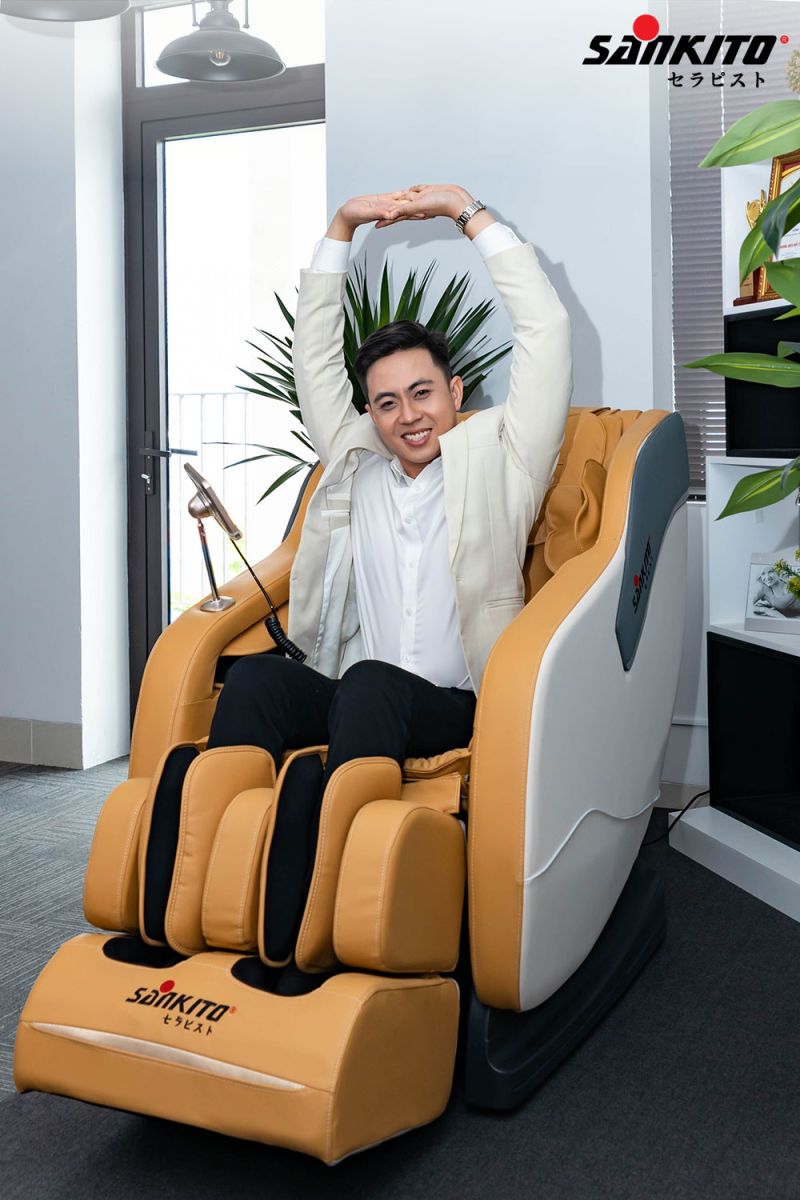 Ghế massage Sankito hỗ trợ quá trình điều trị