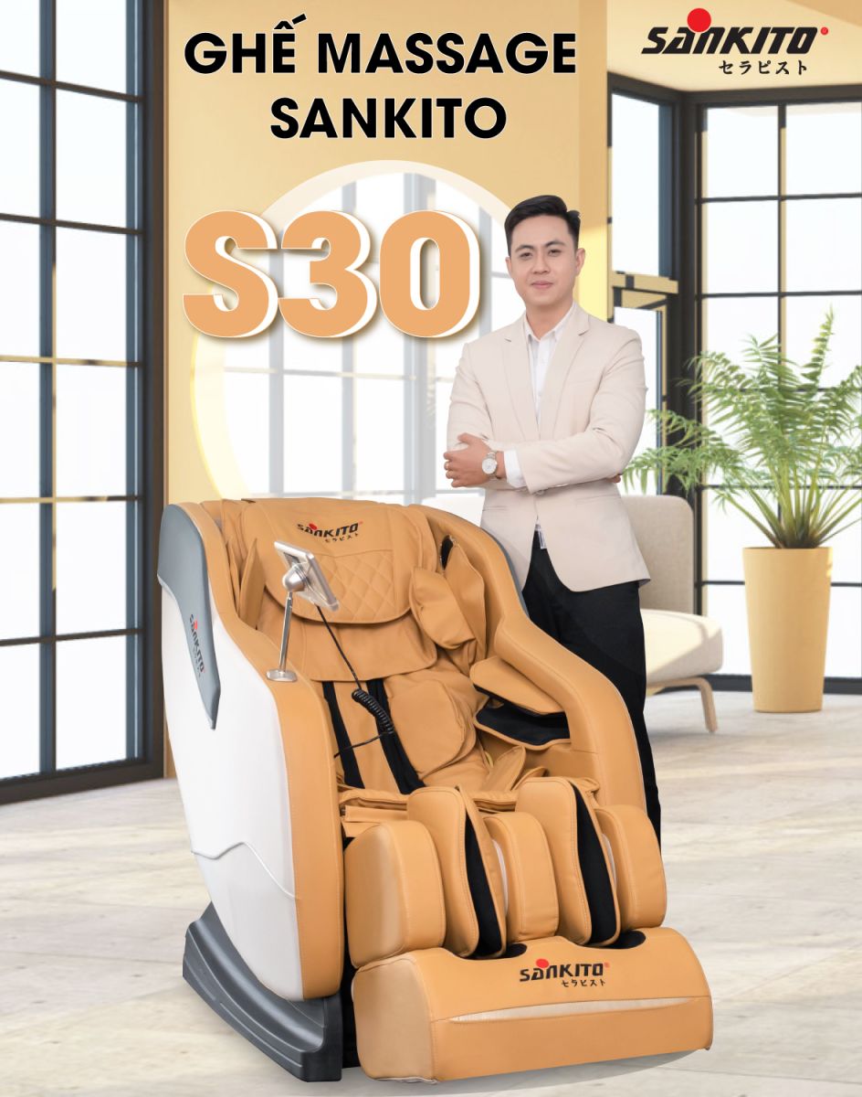 Lựa chọn ghế massage Sankito để cải thiện tình trạng đau lưng