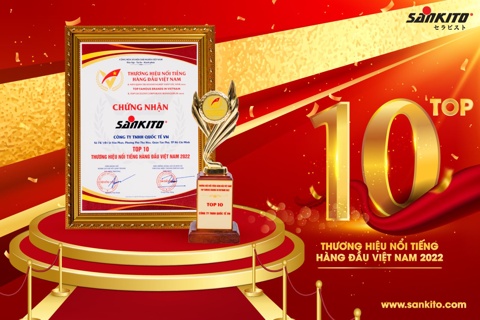 Sankito - Top 10 thương hiệu nổi tiếng hàng đầu Việt Nam