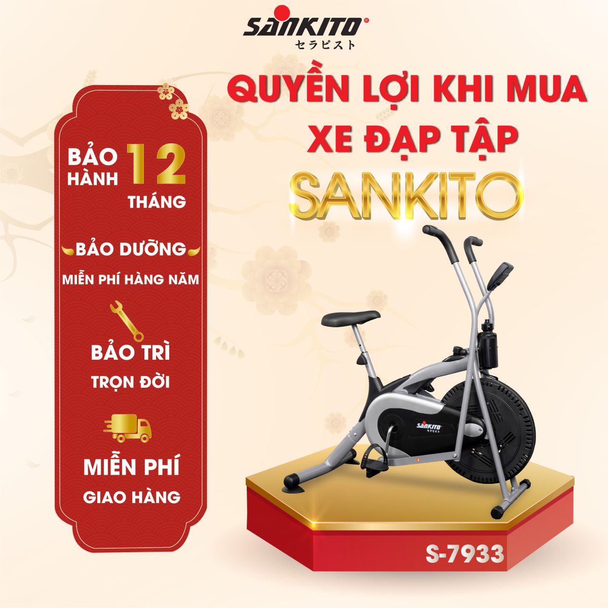 Sankito Trảng Bàng - Nơi bán xe đạp tập tại Tây Ninh uy tín