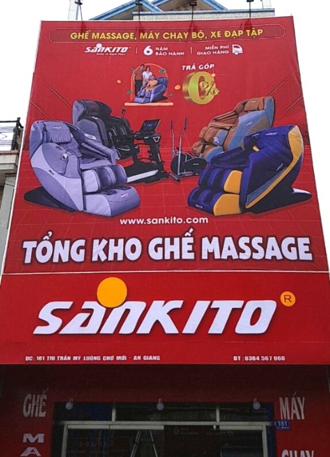 Cửa hàng ghế massage Sankito Mỹ Luông An Giang