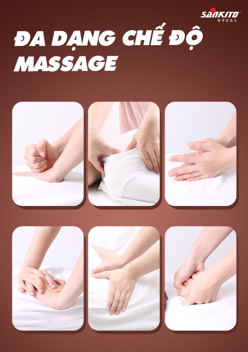 Ghế massage Sankito S-35 Plus Đa dạng chế độ massage 