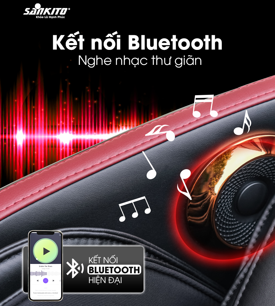 Kết nối Bluetooth nghe nhạc thư giãn