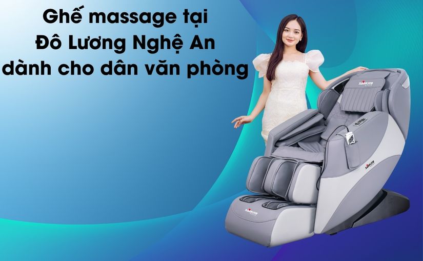 Ghế massage tại Đô Lương Nghệ An dành cho dân văn phòng