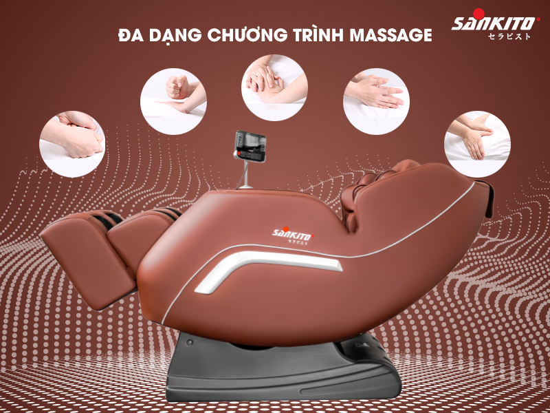 Ghế massage giúp giảm bớt mệt mỏi sau những giờ làm việc căng thẳng