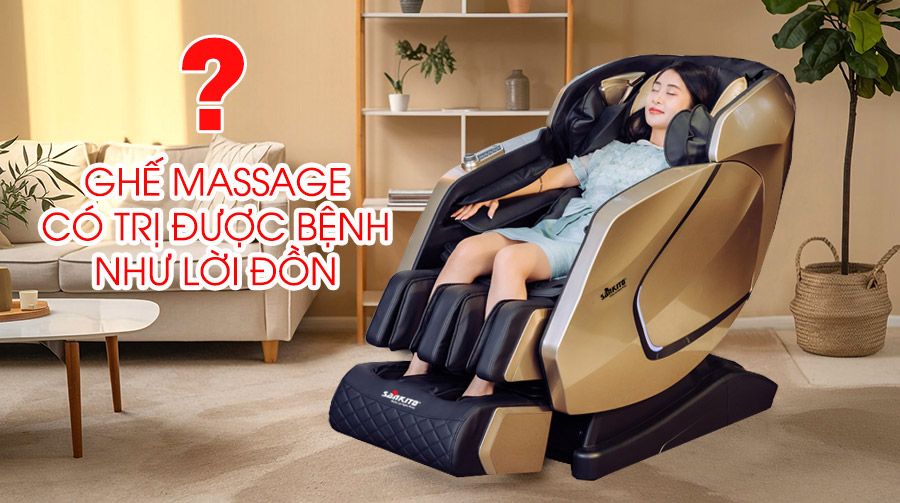 Ghế Massage Trị Liệu Có Tốt Như Lời Đồn? Có Trị Bệnh Được Không? 