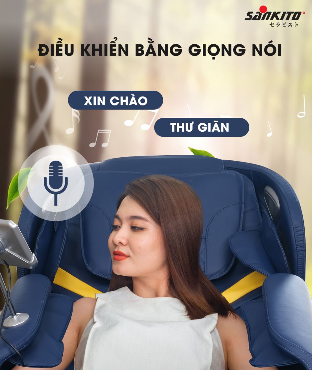 ghế massage tại Nghệ An điều khiển giọng nói