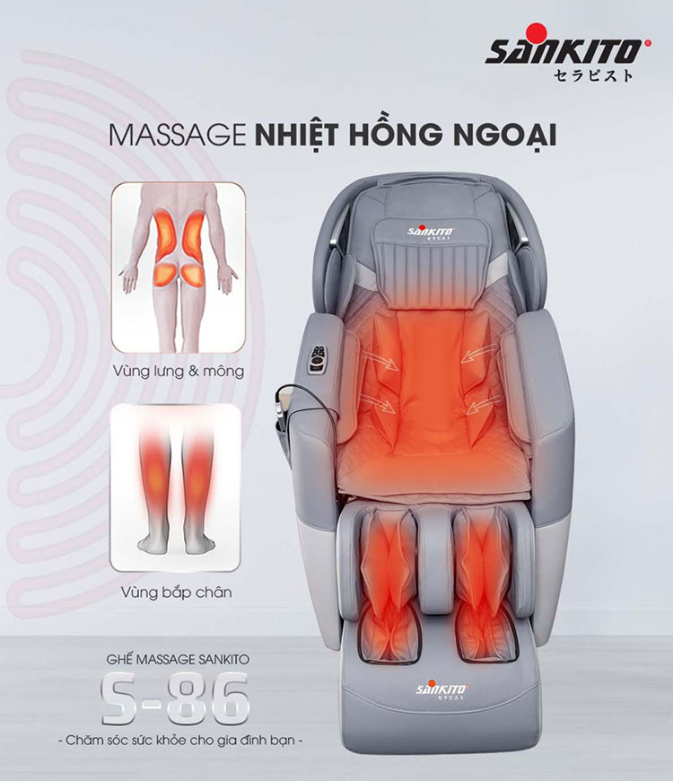 Tác dụng của máy massage nhiệt hồng ngoại